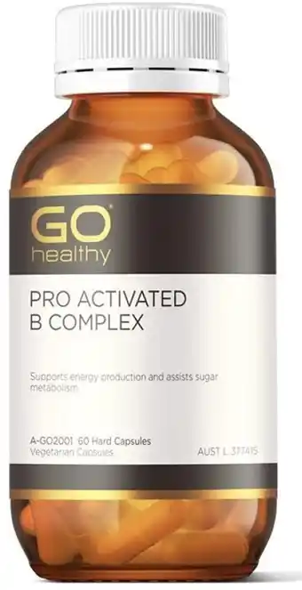 healthylife Go Healthy Pro Activated B Complex, 60 Capsules offer