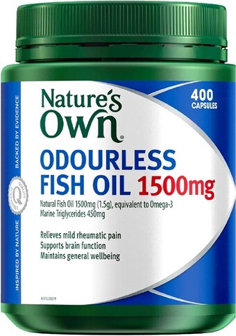 healthylife Nature's Own Odourless Fish Oil 1500mg, 400 Caps offer