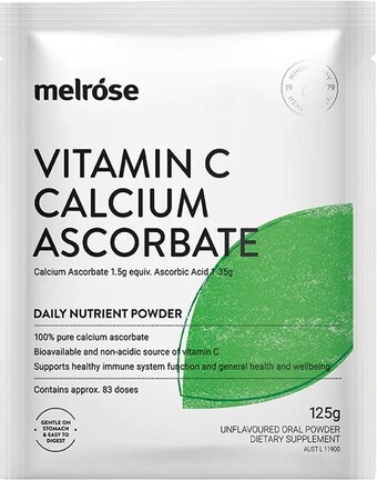Melrose Vitamin C Calcium Ascorbate, 125g