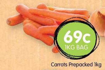 Spudshed Carrots Prepacked 1kg offer