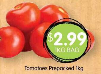 Spudshed Tomatoes Prepacked 1kg offer
