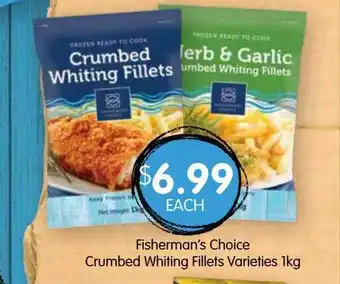 Spudshed Fisherman's Choice Crumbed Whiting Fillets offer