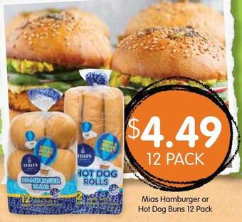 Spudshed Mias Hamburger Or Hot Dog Buns offer