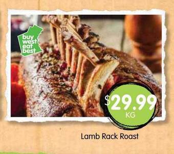 Spudshed Lamb Rack Roast offer