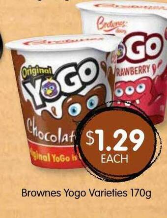 Spudshed Brownes Yogo offer