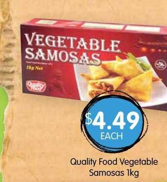 Spudshed Quality Food Vegetable Samosas 1kg offer
