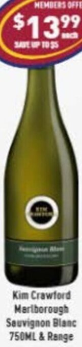 Kim Crawford Marlborough Sauvignon Blanc 750ml & Range