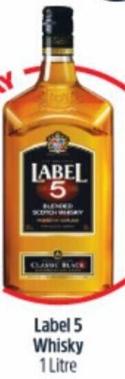 BWS Label 5 Whisky 1 Litre offer