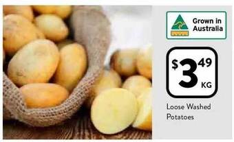 Foodworks Loose Washed Potatoes offer