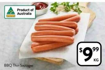 Foodworks Bbq Thin Sausages offer