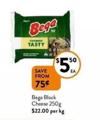 Foodworks Bega Block Cheese offer