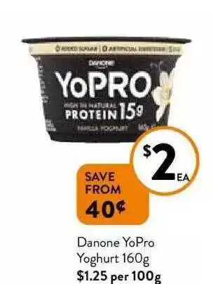 Foodworks Danone YoPro Yoghurt offer