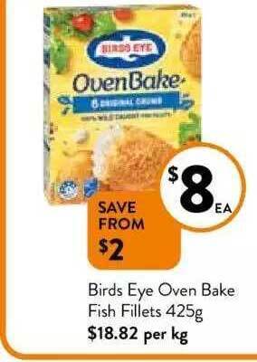 Foodworks Birds Eye Oven Bake Fish Fillets offer