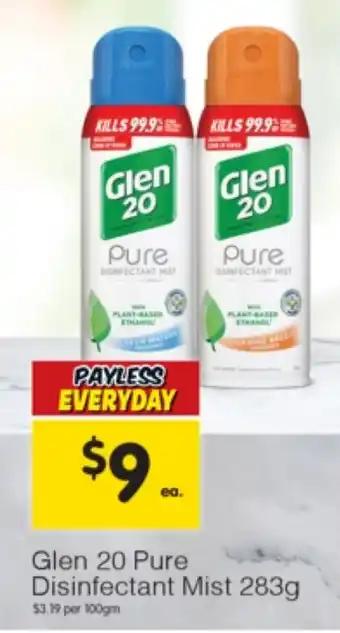 Glen 20 Pure Disinfectant Mist 283g