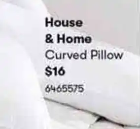 BIG W House & Home Curved Pillow 6465575 offer