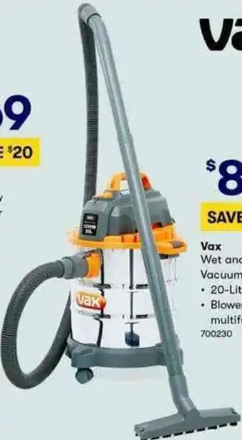 BIG W Vax Wet And Dry Vacuum 700230 offer