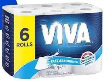 BIG W Viva 6-Pack Paper Towels Equates to $1.34 Per Roll 573468 offer