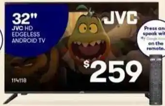 BIG W 32" JVC HD Edgeless Anroid TV 114118 offer