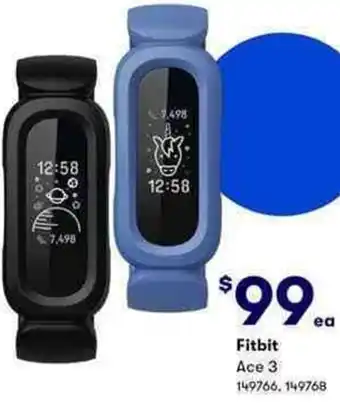 BIG W Fitbit Ace 3 149766,149768 offer