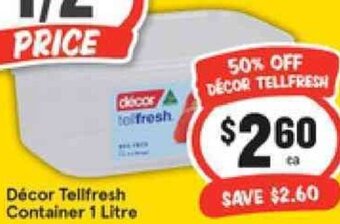 IGA Décor Tellfresh Container 1 Litre offer