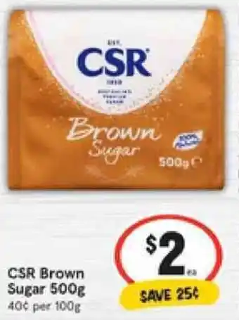 IGA CSR Brown Sugar 500g offer