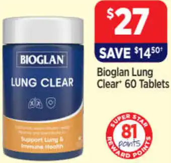 Star Discount Chemist Lung Clear 60 Tablets offer