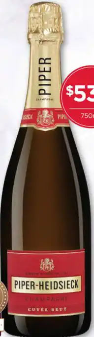 Porters Piper-Heldsieck Brut 750ml offer