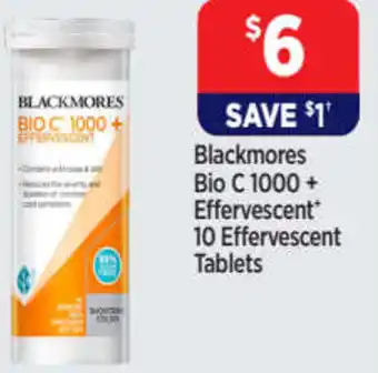 Star Discount Chemist Bio C 1000+ Effervescent 10 Effervescent Tablets offer