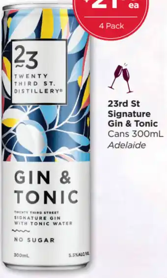 23rd St Signature Gin & Tonic