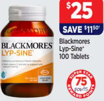 Star Discount Chemist Lyp-Sine 100 Tablets offer