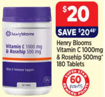 Star Discount Chemist Vitamin C 1000mg & Rosehip 500mg 180 Tablets offer