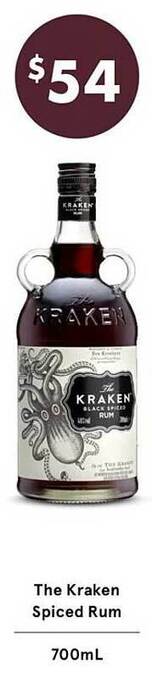 The Kraken Spiced Rum