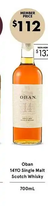 Vintage Cellars Oban 14yo Single Malt Scotch Whisky offer