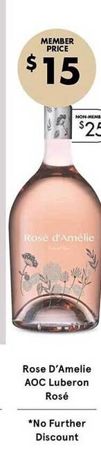 Rose D'amelie Aoc Luberon Rosé