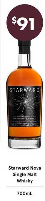 Vintage Cellars Starward Nova Single Malt Whisky offer