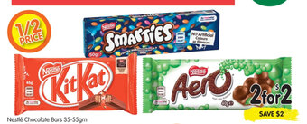 Spar Nestle Chocolate Bars 35-55gm offer