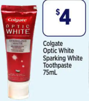 Star Discount Chemist Colgate Optic white Sparkling White Toothpaste 75ml offer
