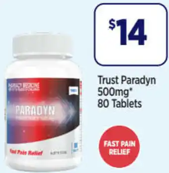 Star Discount Chemist Trust Paradyn 500mg offer
