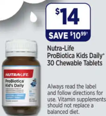 Star Discount Chemist ProBiotica Kids Daily 30 Chewable Tablets offer