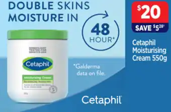 Star Discount Chemist Cetaphil Moisturising Cream 550g offer