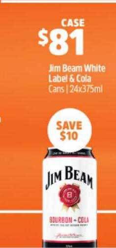 Jim Beam White Label & Cola