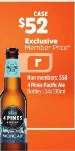 BWS 4 Pines Pacific Ale offer