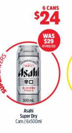 BWS Asahi Super Dry offer