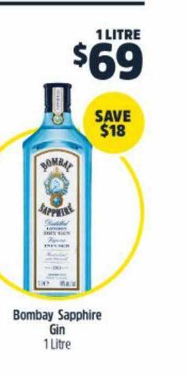 BWS Bombay Sapphire Gin offer