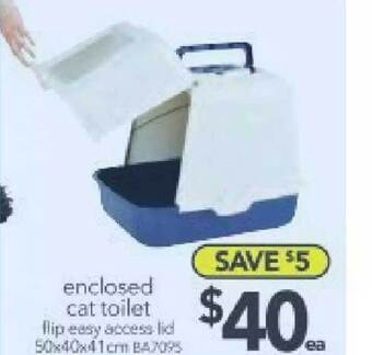 Cheap as Chips Enclosed Cat Toilet offer