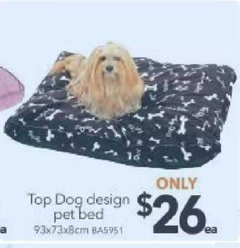 Cheap as Chips Top Dog Design Pet Bed offer
