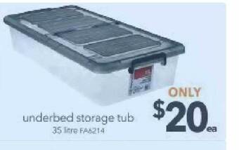 Cheap as Chips Underbed Storage Tub offer