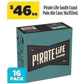Liquorland Pirate Life South Coast Pale Ale Cans offer