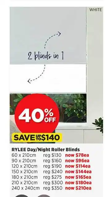 Rylee Day Night Roller Blind