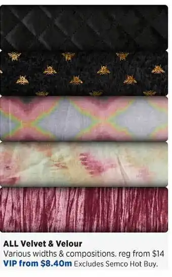 Spotlight All Velevt & Velour offer
